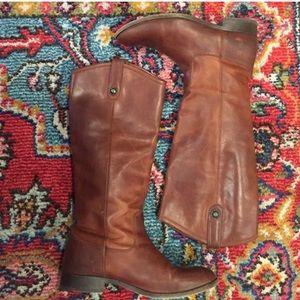 Frye Melissa Button Cognac 8.5